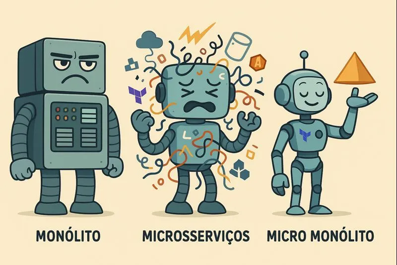 Micro-monólitos na Robbin